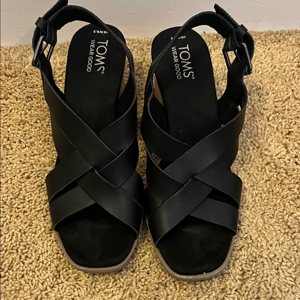 TOMS Women's Elegant Black Sandals